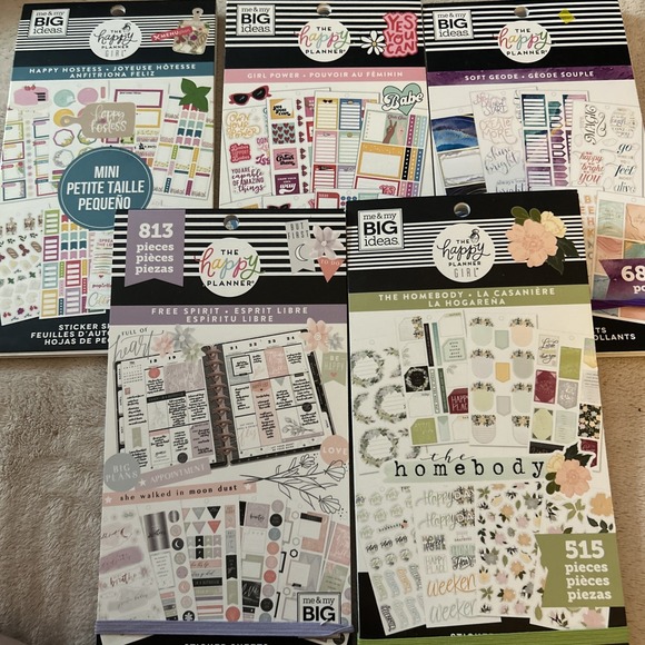 Happy Planner Used Sticker Lot Of Five #002 - Picture 1 of 16